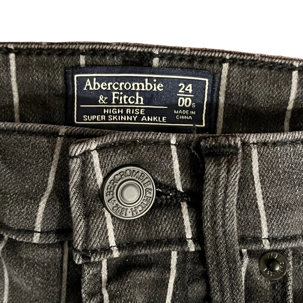 𝅺abercrombie & Fitch High Rise Super Skinny Ankle Jeans - 00S - Picture 3 of 3